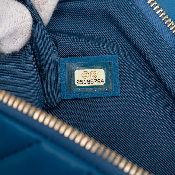 Pre-Loved Chanel CC Chevron Lambskin Fold Over Clutch - Picture 6 of 8